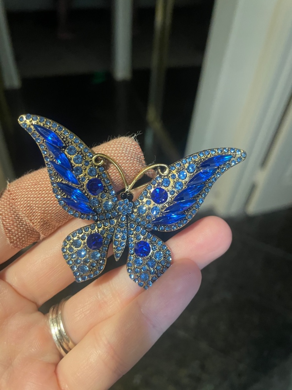 Blue Butterfly Brooch - Picture 5 of 5